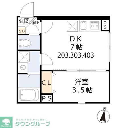 グラシア・ベイ大森の物件間取画像